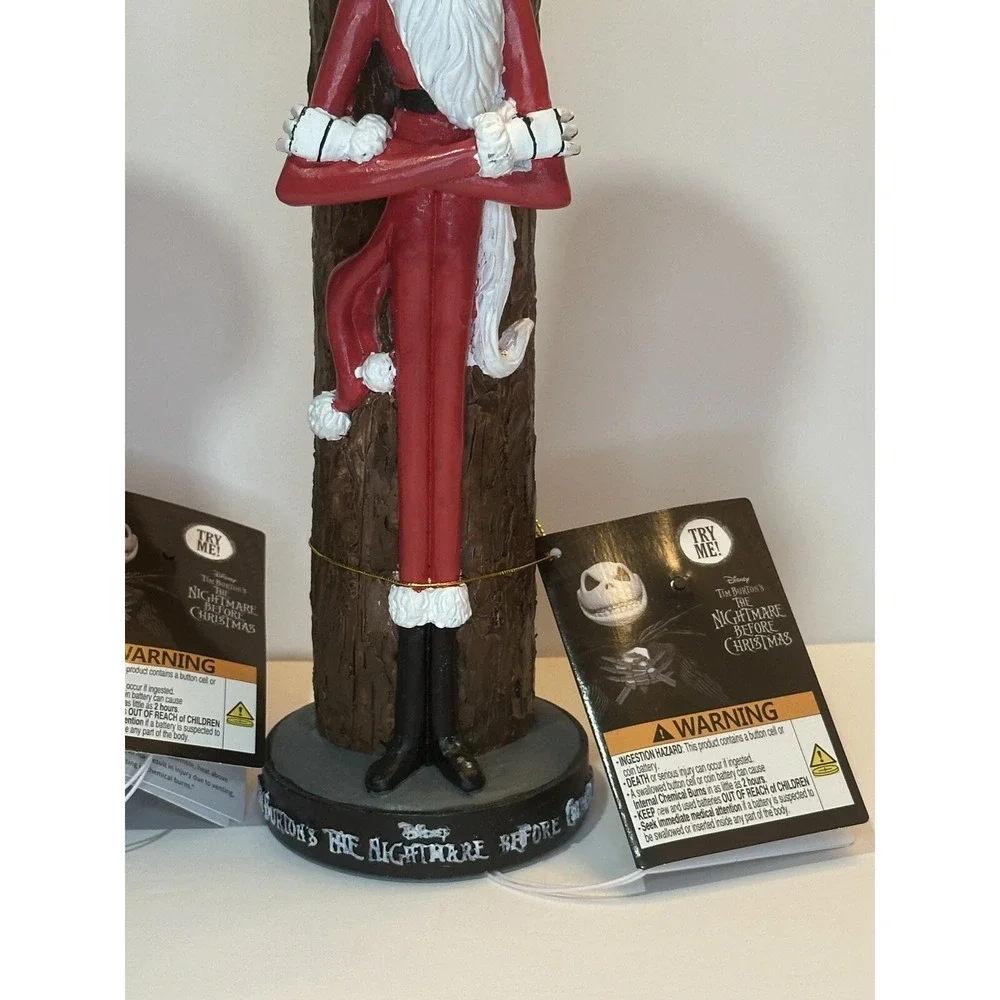 NWT Disney Nightmare Before Christmas Jack‎ & Sally Battery Lit Candle Stick Set